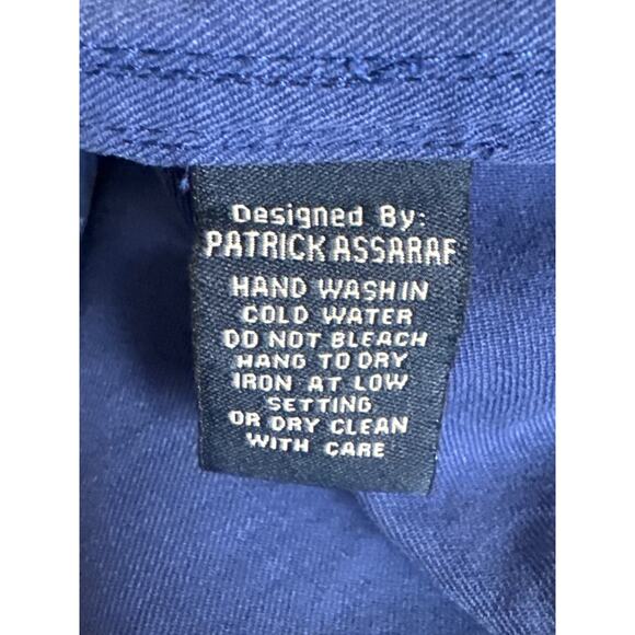 Linea Rosso Silk Blue Short Sleeve Button Up Mens XL All Over Print Geometric - Picture 5 of 5